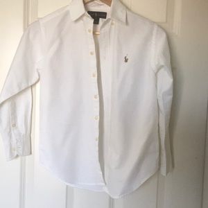 Polo Ralph Lauren boys white button down.